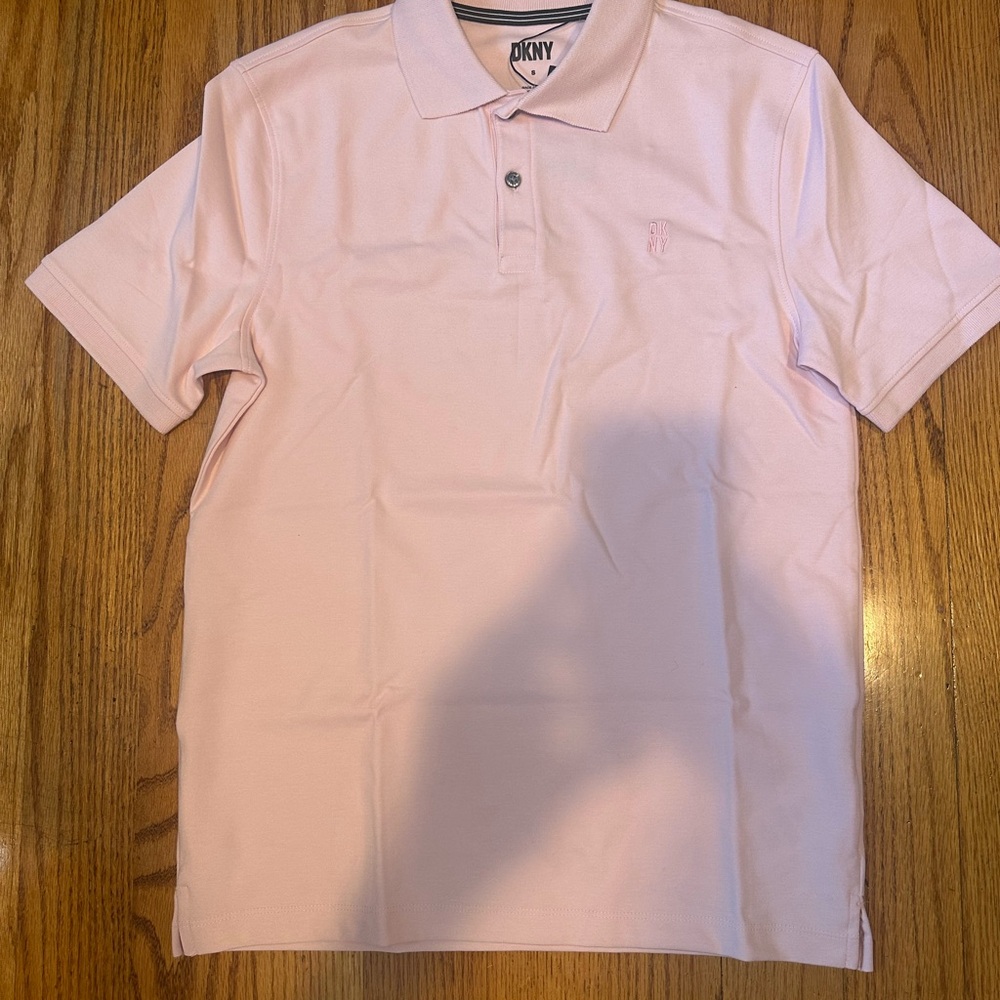 DKNY Pink Polo Shirt Classic Style